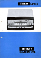 Uher Universal-5000 - Service Manual 